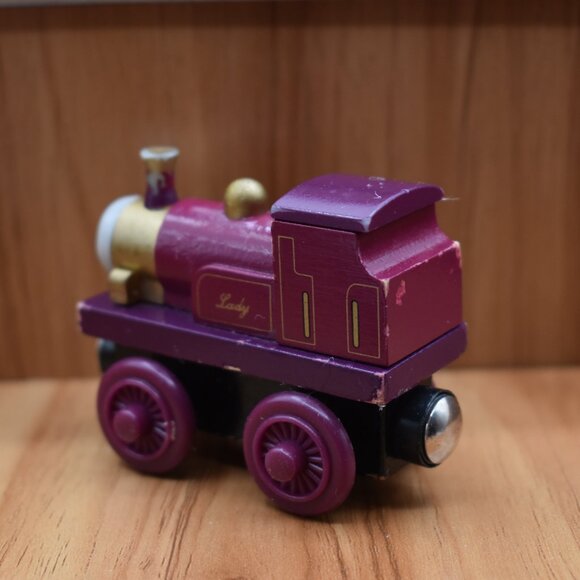 LADY Purple 2012 - Thomas & Friends Wooden Railway Train Tank Engine Magnetic - Picture 5 of 7